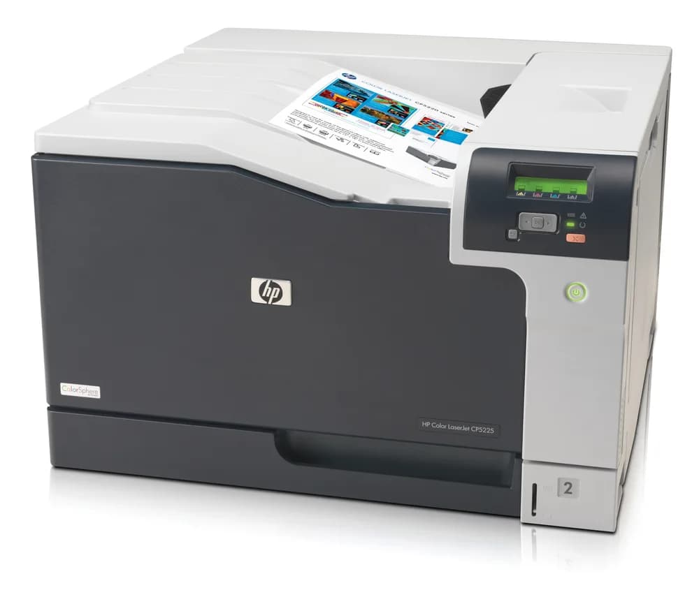 Imprimanta Laser Color HP CP5225N, A3, Functii: Impr., Viteza de Printare Monocrom: 20ppm, Viteza de printare color: 20ppm, Conectivitate:USB|Retea, Duplex:nu, ADF:nu "CE711A" — miniatură