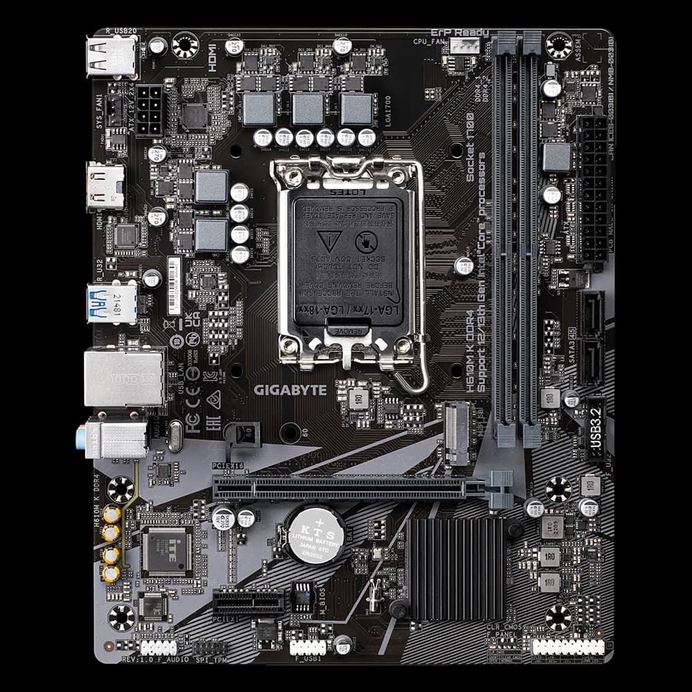 Placa de baza Gigabyte H610M K, Socket 1700, DDR4, Micro-ATX — miniatură