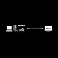 CABLU video LOGILINK, HDMI (T) la HDMI (T) 1.4, 0.2m, conectori auriti, rezolutie maxima 4K (3840 x 2160) la 30 Hz, plastic, dublu ecranaj, negru, "CH0076" — miniatură
