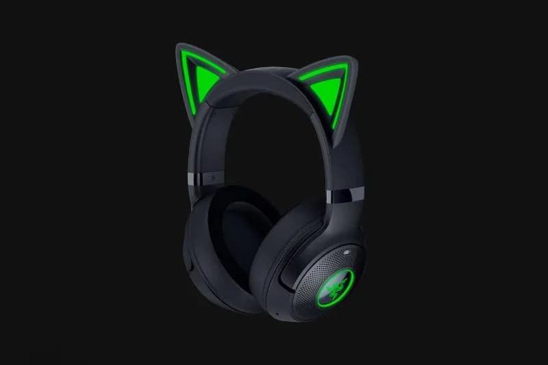 Casti Gaming Head-band Razer Kraken Kitty V2 BT, Wireless/Wired, Negru