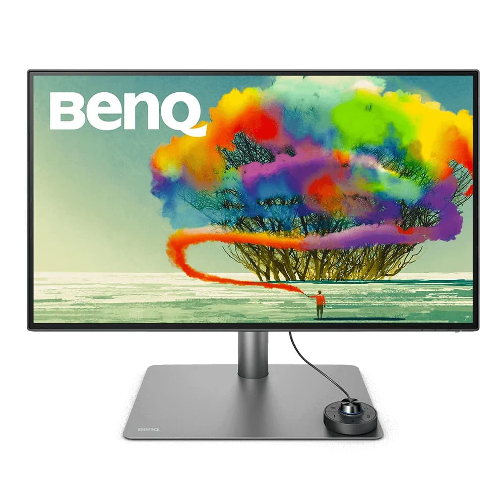 Monitor IPS LED Benq 27" PD2725U, Ultra HD (3840 x 2160), HDMI, DisplayPort, Thunderbolt, Pivot, Boxe (Negru/Gri) "9H.LJXLA.TBE"