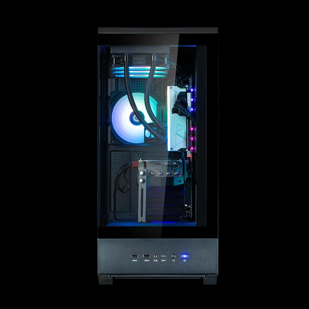 CARCASA Zalman "P50", middle tower, gaming, fara sursa, suporta 10xfan, 1xfan inclus, PSU shroud, USB 3.1 gen1 x 2, audio+mic, 7 sloturi expansiune, negru, "P50 Black" — miniatură