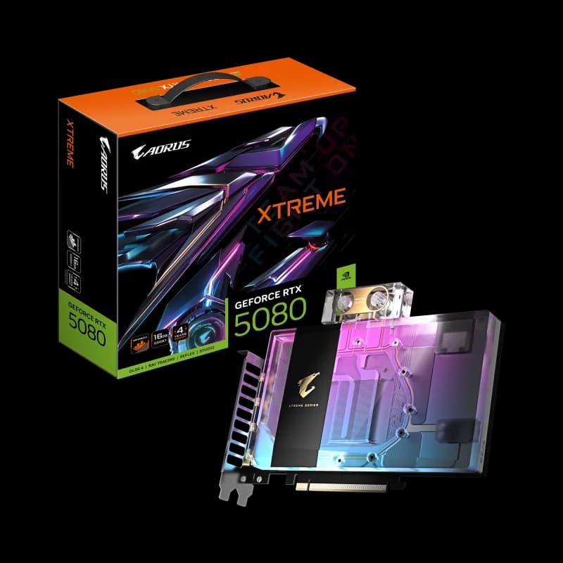 Placa video Gigabyte AORUS GeForce RTX 5080 XTREME WATERFORCE WB, 16GB GDDR7, PCI Express 5.0, 256bit
