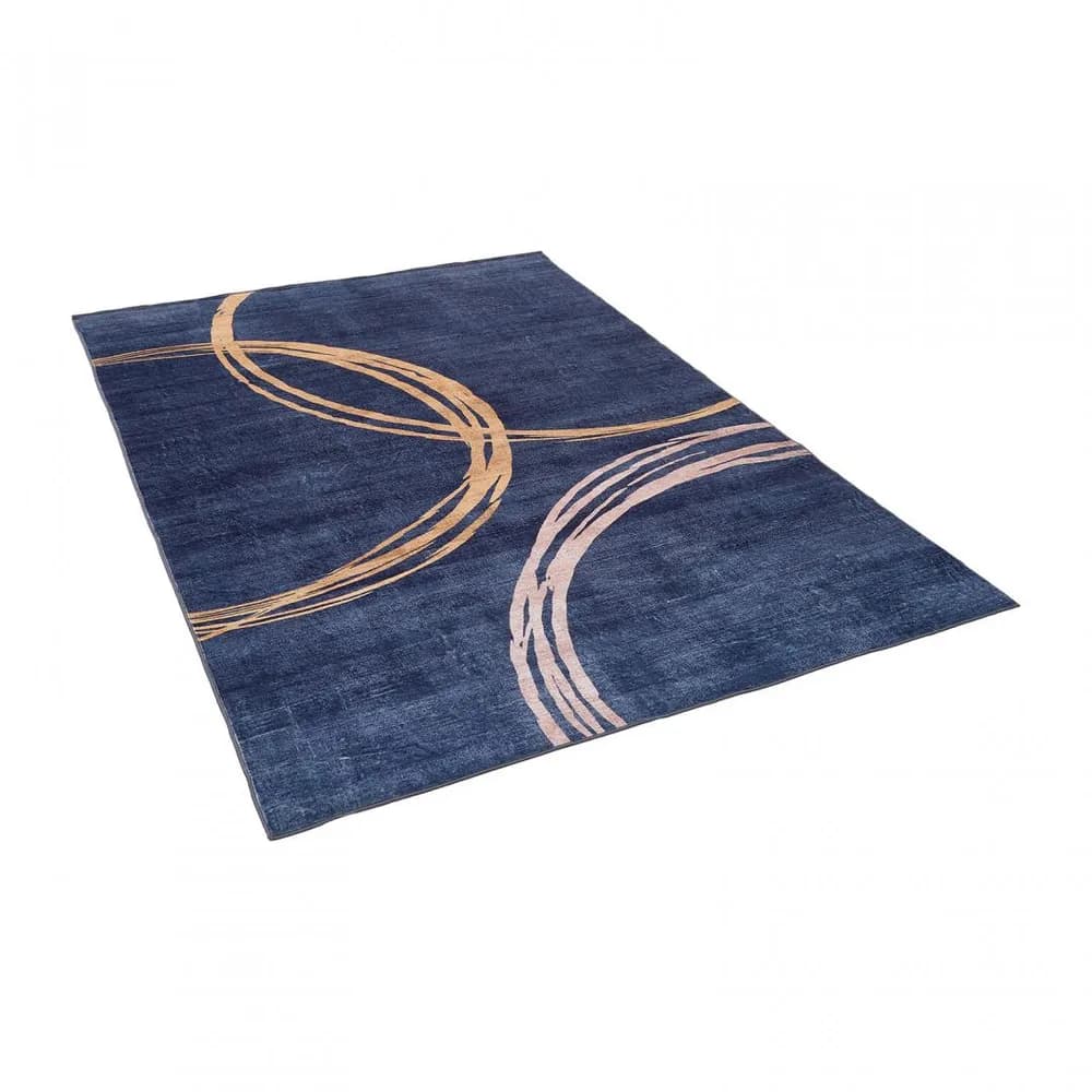 Covor printat, CIRCLE 160x230 cm, lavabil cu spate antialunecare, inaltime fir 3mm — miniatură