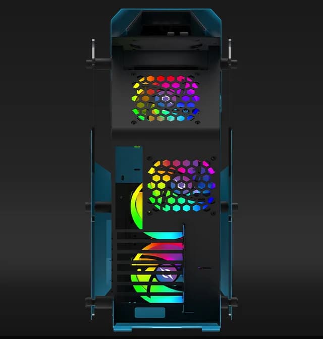 Carcasa Aqirys Procyon, RGB, Mid Tower, Blue — miniatură