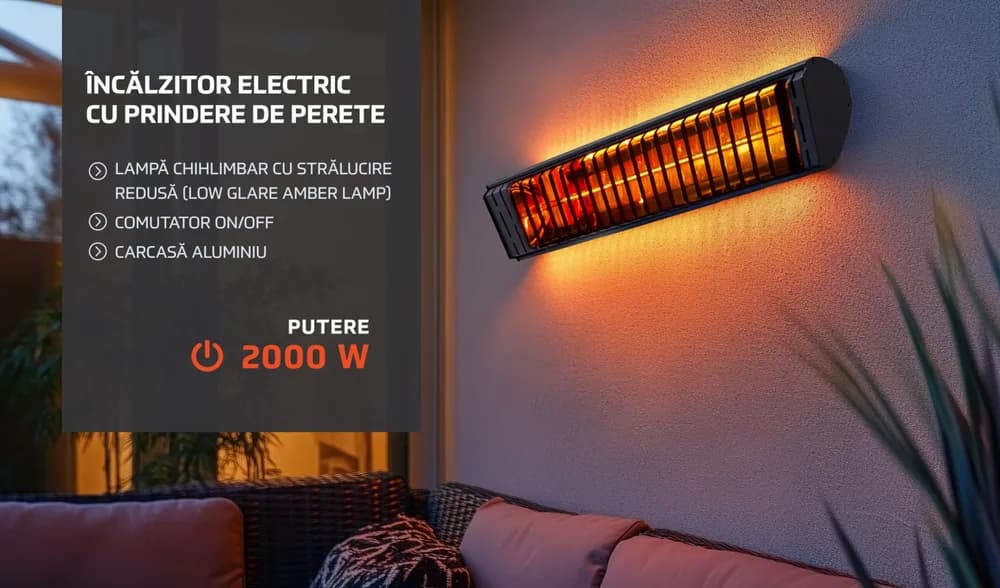 HEINNER Incalzitor electric cu prindere de perete 2000W — miniatură