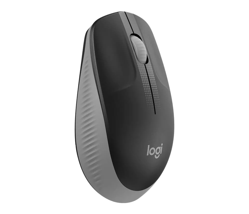 MOUSE LOGITECH, "M190 ", PC sau NB, wireless, 2.4GHz, optic, 1000 dpi, butoane/scroll 3/1, negru / gri, 45507153 "910-005906" — miniatură