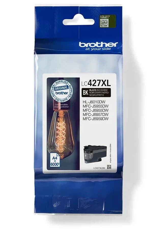 Cartus Cerneala Original Brother Black, LC427XLBK, pentru MFC J5955|MFC J6955|MFC J6957, 6K, "LC427XLBK"