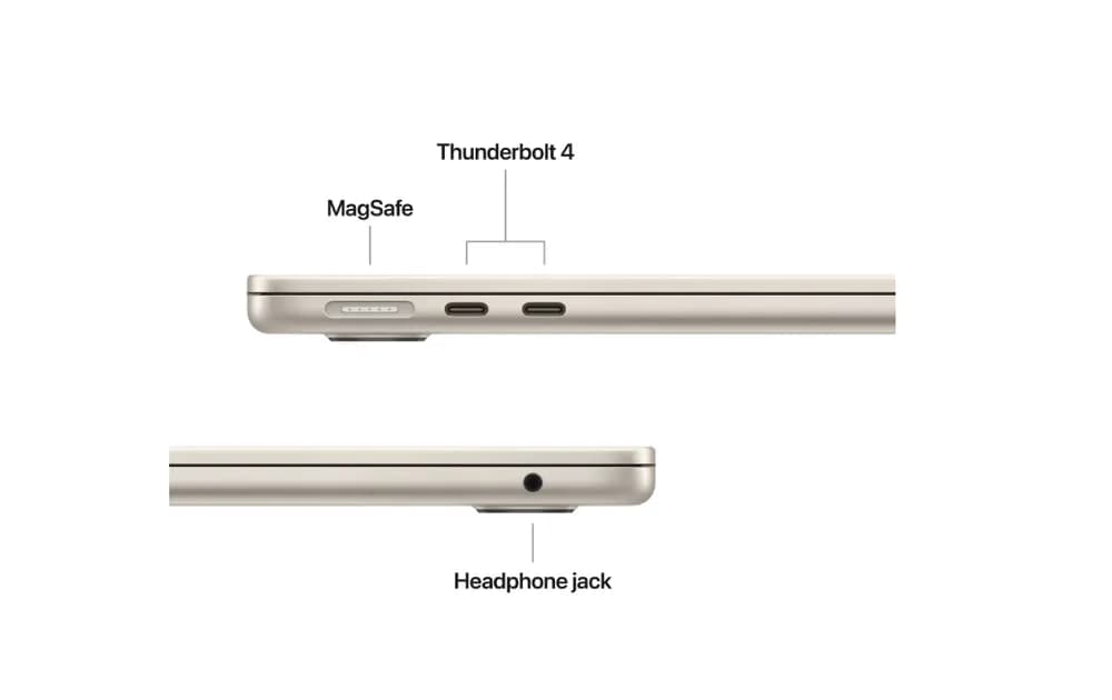 MacBook Air 13.6" Retina/Apple M5 (CPU 10-core, GPU 10-core, NeuralEngine16-core)/16GB/2TB - Starlight - INT KB - 70W ADAPTER- 2026 (CTO from MDHC4RO/A)
