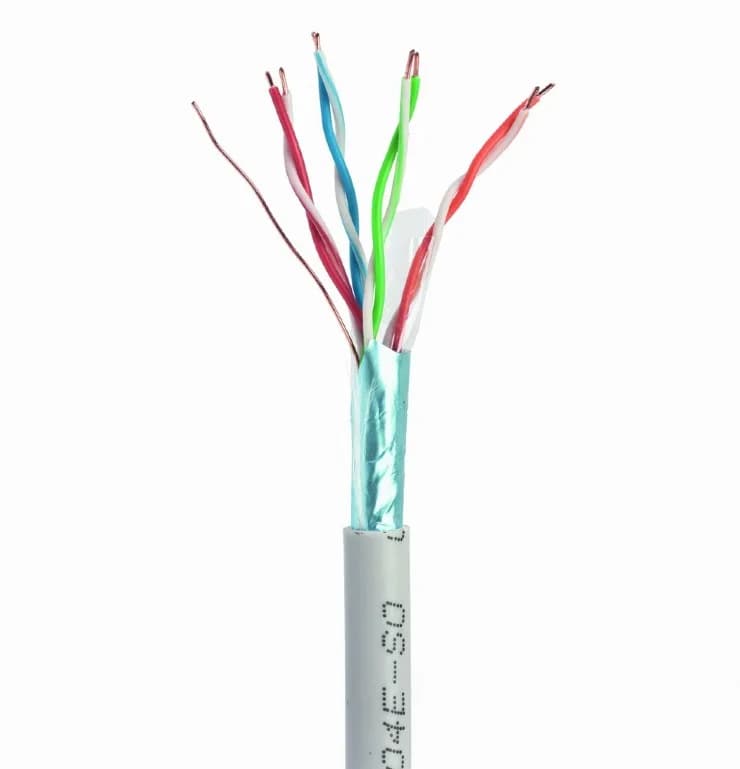 ROLA CABLU FTP GEMBIRD, Cat5e, 100m, Cupru-Aluminiu, Solid, AWG24, gri, max. 50m, "FPC-5004E-SOL/100"
