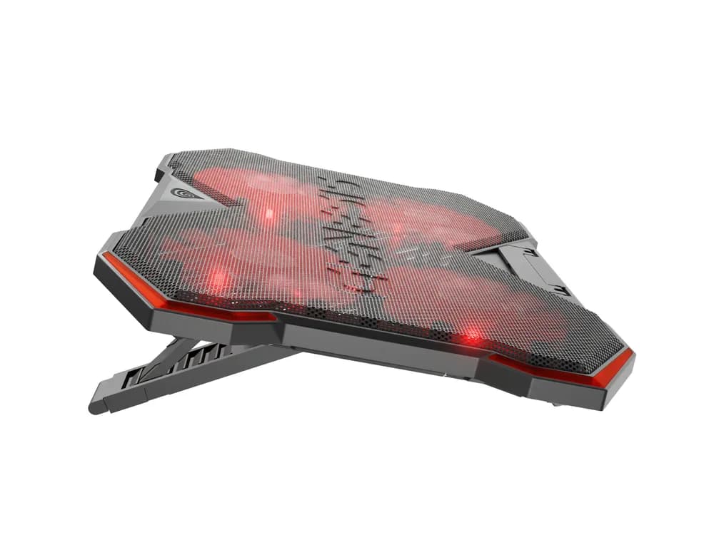 Stand/Cooler notebook GENESIS Oxid 260, pana la 17 inch, 4 ventilatoare, Negru — miniatură