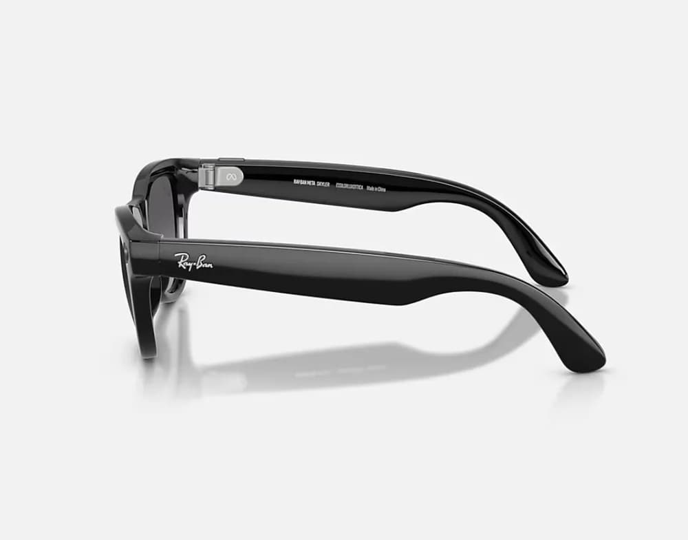 RayBan Meta SKYLER High Bridge Fit - Shinny Black - Graphite Gen2 — miniatură