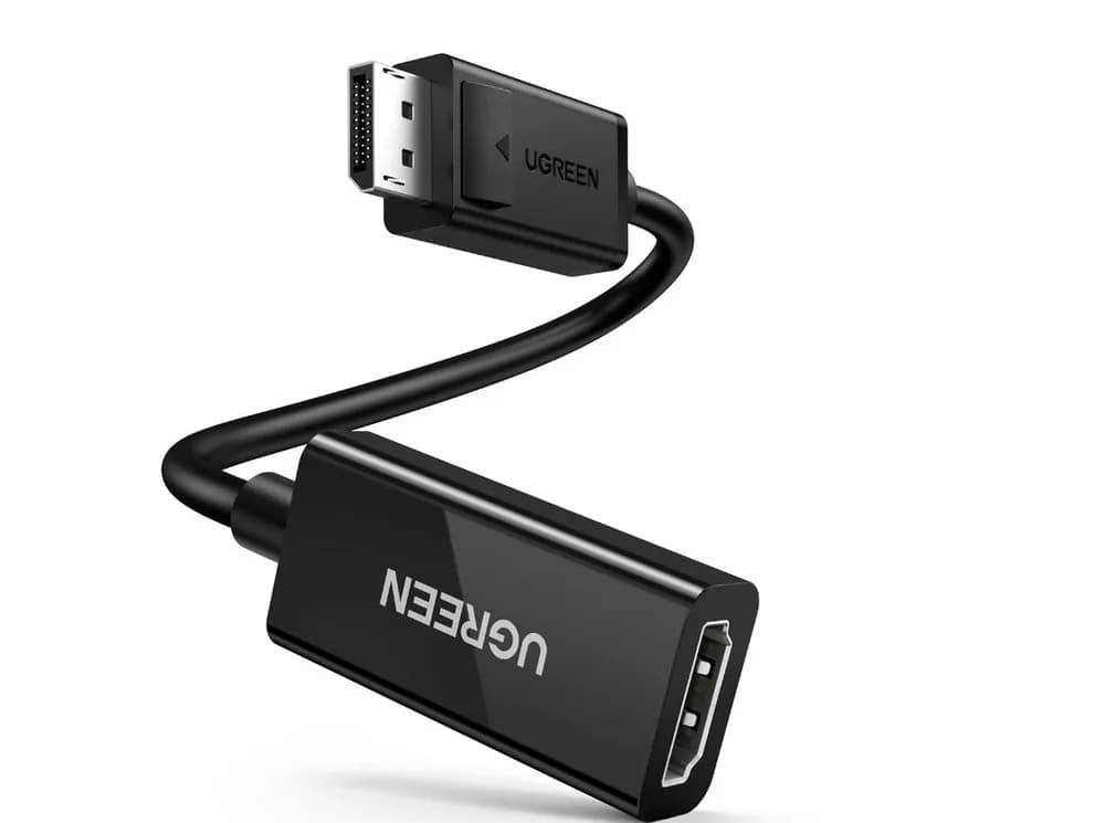 ADAPTOR video Ugreen, "MM137" display port DP (T) la HDMI 4K UHD (3840 x 2160) la 60 Hz, 0.25m, negru "70694" - 6957303876945