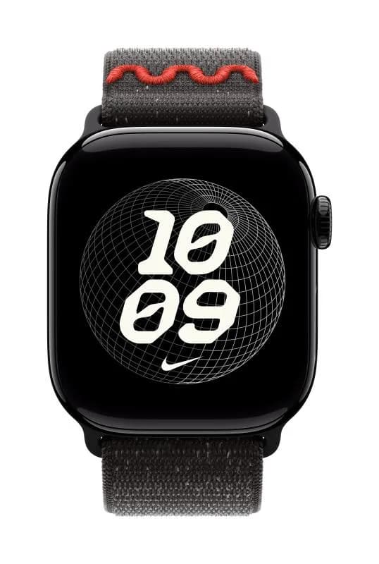 Curea pentru Apple Watch 42mm Midnight Black Nike Sport Loop