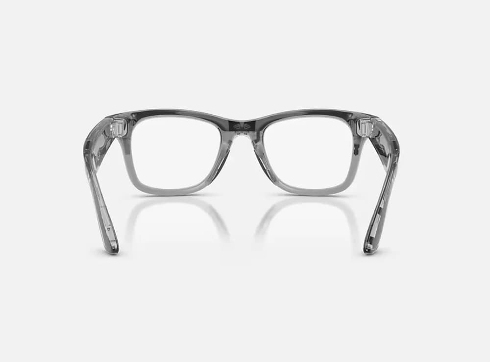 Ray-Ban Meta Wayfarer Gen 2 AI Glasses Shiny Transparent Grey/Sapphire Transitions RW4012 6840MF 53 — miniatură