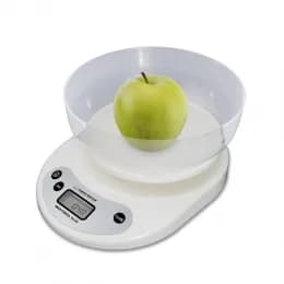 Cantar de bucatarie cu bol Esperanza Coconut EKS007 max 5kg Alb "EKS007" — miniatură