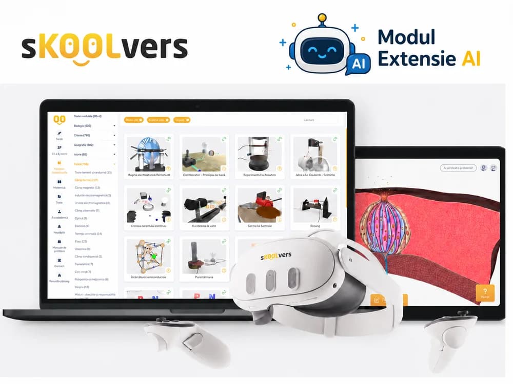 Software sKOOLvers Licenta Modul Extensie AI, lectii interactive in timp real, licenta 1 / 1 an (Necesita licenta de baz