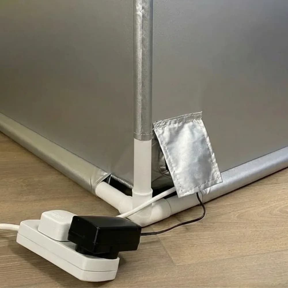 Cort-bârlog întunecat 1,2m x 1,8m – uriaș.. — miniatură