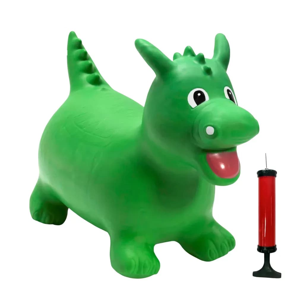 Jucărie gonflabilă săltăreață de călărit Dinozaurul Verde HappyHopperz — miniatură