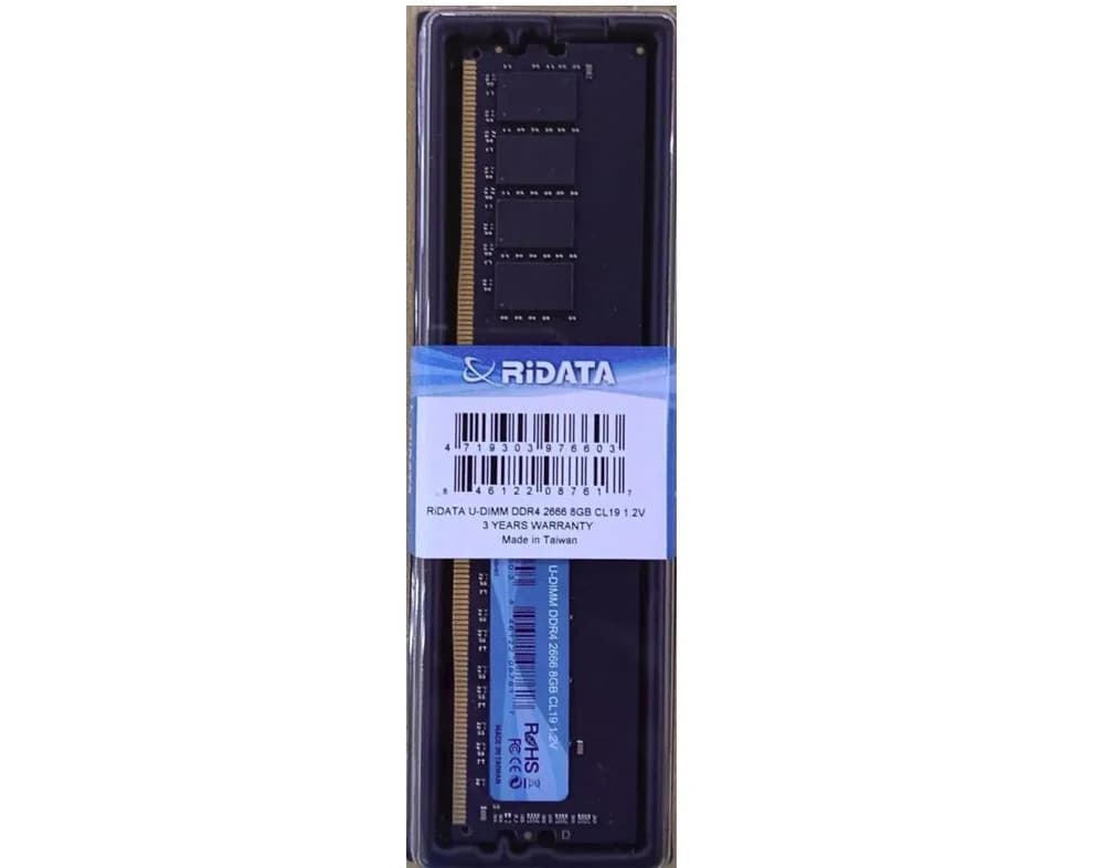 Memorie RAM Ridata Ritek DDR4 8GB 2666Mhz CL 19 1.2V