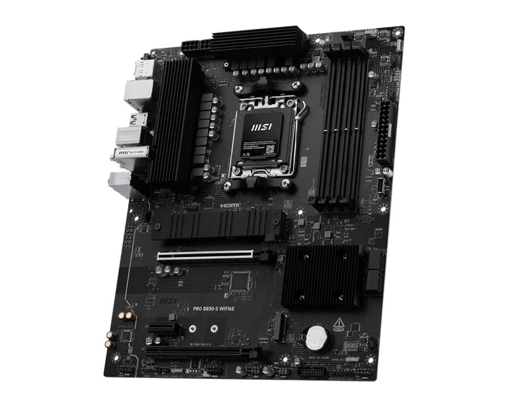 Placa de baza MSI PRO B850-S WIFI6E, AM5, DDR5, BT, ATX, Negru 911-7E80-002 "PRO B850-S WIFI6E" — miniatură