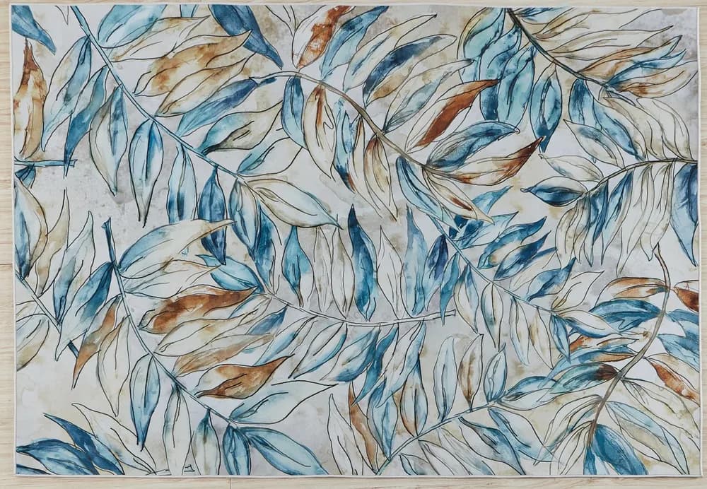 Covor Heinner cu print digital 3D 70x140 cm Leafs