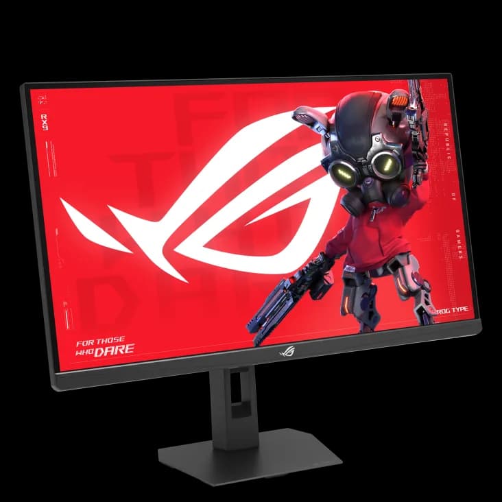 Monitor Asus ROG Strix XG27JCG, 27", Fast IPS, 5K, 5120x2880, HDMI, DisplayPort, USB Type-C 15W, Dual mode 180Hz / 330Hz, 0.3ms, Negru, 90LM0CE0-B01371 "XG27JCG" — miniatură