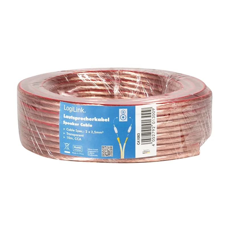 ROLA cablu audio Logilink, 2 x 2.5mm2, 10m, CCA, "CA1083"