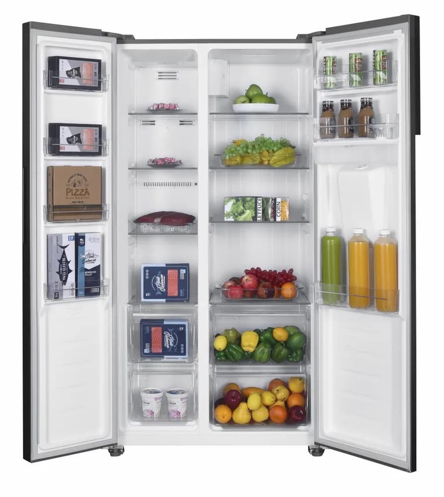 Side by Side HEINNER HSBS-HM439NFINVXWDD, No Frost, 439 L, Clasa D, Dozator apa, Aspect Inox — miniatură