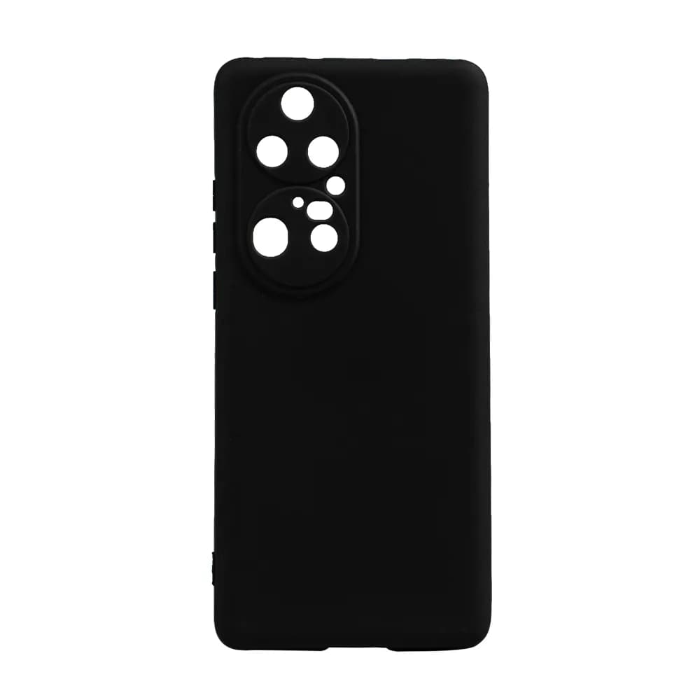 Husa Huawei telefon P 50 Pro, negru, tip back cover, material flexibil silicon + interior cu microfibra, "SPPC-HU-P-50P-SLK" — miniatură