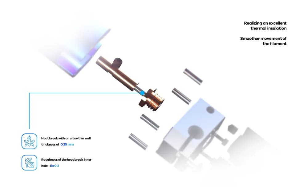 Hotend Phaetus Dragon Water – WST Blue — miniatură