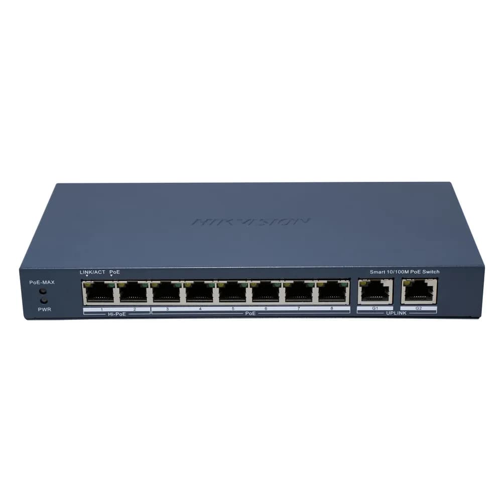 HK SWITCH POE 8 PORTURI SMART "DS-3E1310HP-EI(B)"