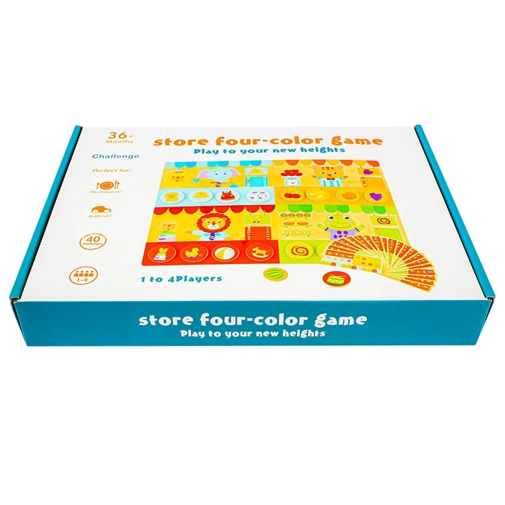 Puzzle magnetic, din lemn, Magazin — miniatură