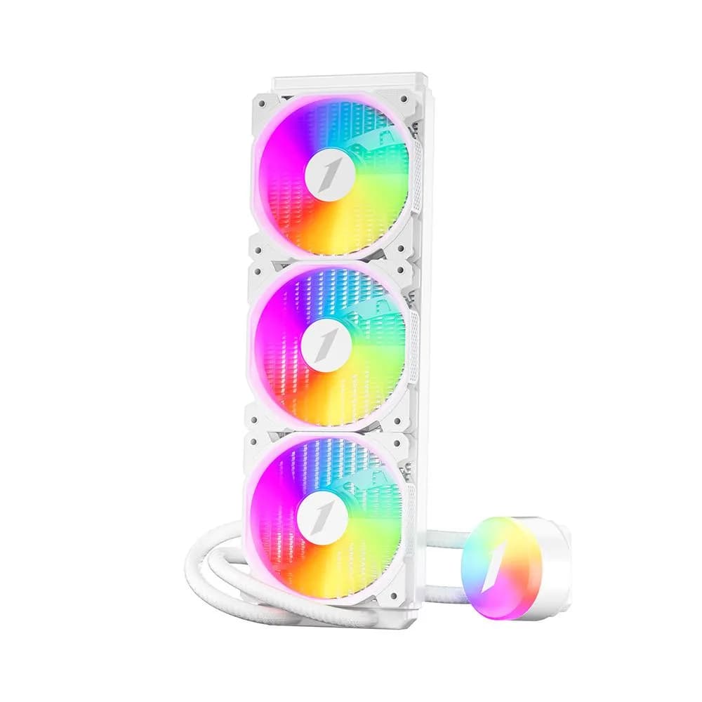 Cooler Procesor 1STPLAYER THUNDERSTORM TS2 360, Aer, 12 cm, 3 ventilatoare, aRGB — miniatură