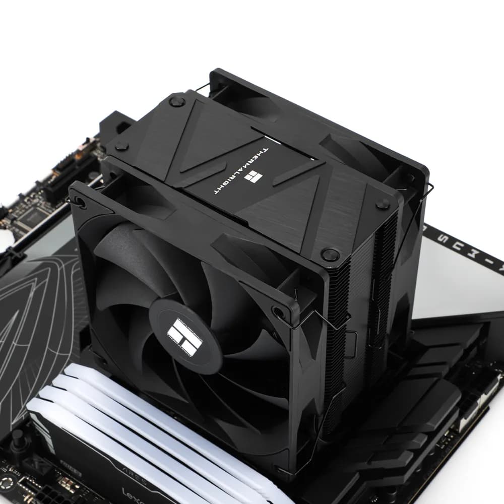 COOLER Thermalright "Burst Assassin 120 EVO Dark" skt. Intel si AMD, racire cu aer, vent. 2 x 120mm (TL-C12RB V2 + TL-C12B V2), 1500 rpm, 6 heatpipes, inaltime 156mm,"Burst Assassin 120 EVO Dark" — miniatură