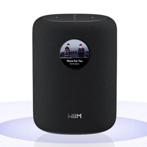 Boxa activa WiiM Sound cu ecran touch, 100W, negru