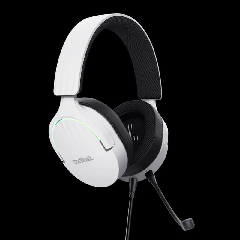 Casti Head-band Trust GXT 490 FAYZO, Wired, alb — miniatură