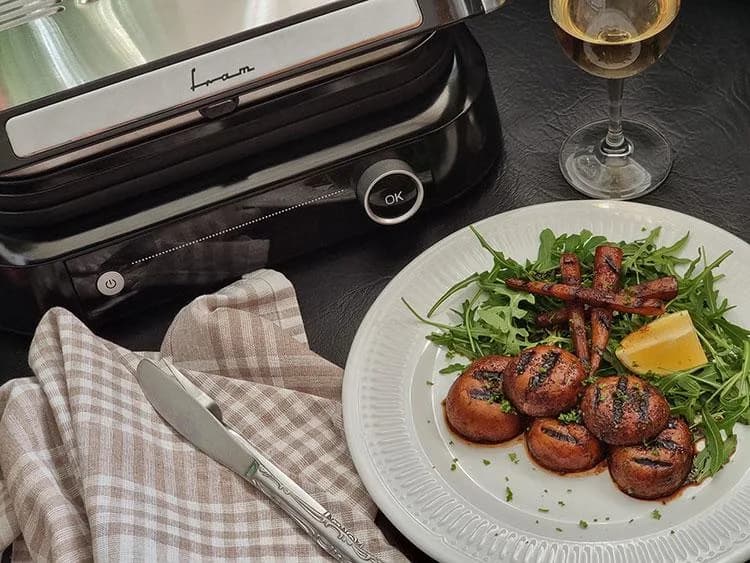 GRILL ELECTRIC FRAM FEG-2100SSBK — miniatură