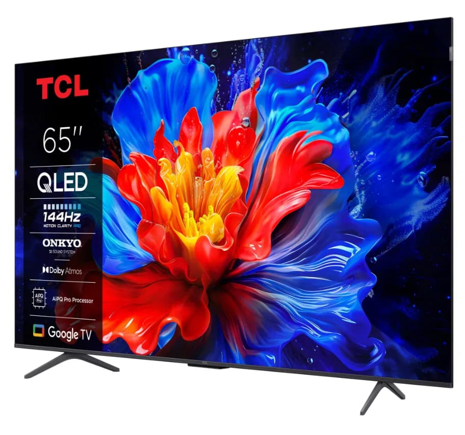 Televizor TCL QLED 65P8K, 164 cm, Smart Google TV, 4K Ultra HD, 144Hz, Clasa F, Onkyo — miniatură