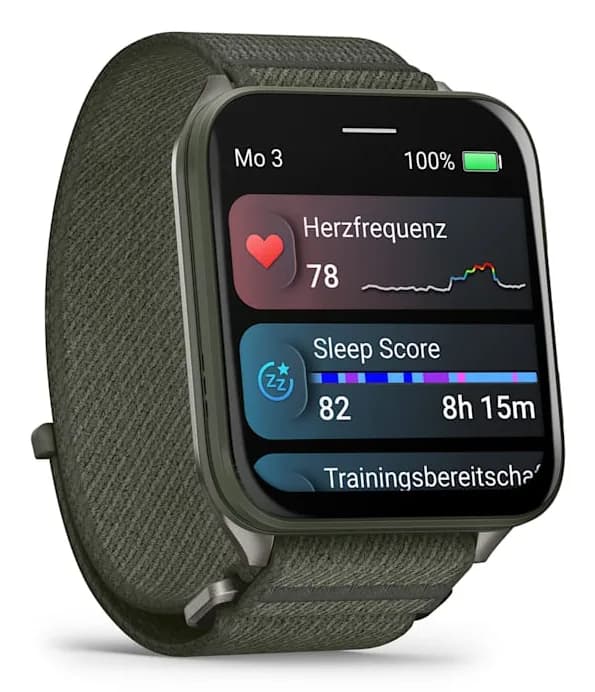 Smartwatch Venu X1 Moss with Titanium Caseback and Moss ComfortFit Nylon Band "010-02980-03" — miniatură