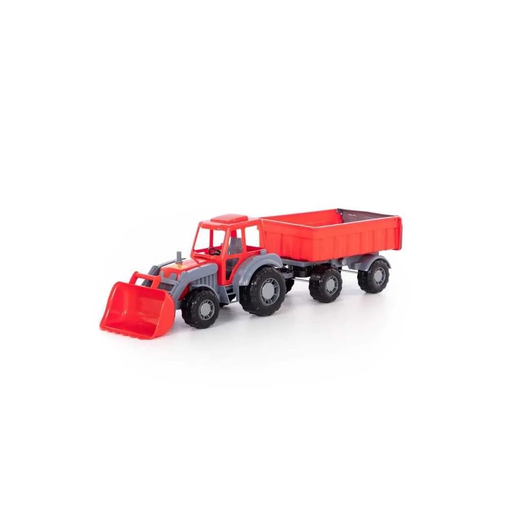 Tractor cu remorca si incarcator - Altay, 67x17x18 cm, Polesie — miniatură