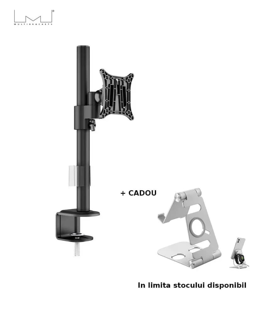 Suport monitor de masa Multibrackets MB-5822, 15" - 30", maxim 8kg, negru
