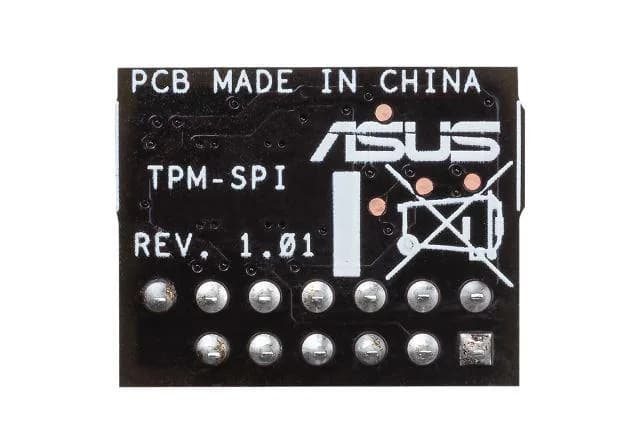 ASUS TPM-SPI Securely Sore Key Windows 11 Improve your Computer's Security The TPM-SPI card securely store keys, digital certificates, passwords, and data. It helps enhance the network security, protects digital identities, and ensures platform integrity. Designed with 14-1 pin and SPI interface — miniatură