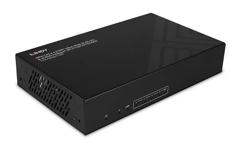 Extender splitter HDMI 4K60 HDBaseT, 100 m, 4 porturi, categoria 6, Lindy 38355