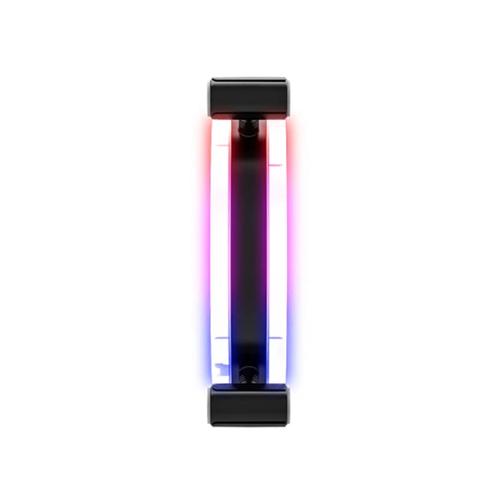 Ventilator Zalman "ZM-LF120", 120mm, 800 - 1300 RPM, EBR Bearing, 43 CFM, 2x inel LED RGB, 4pin PWM, negru, "ZM-LF120" — miniatură