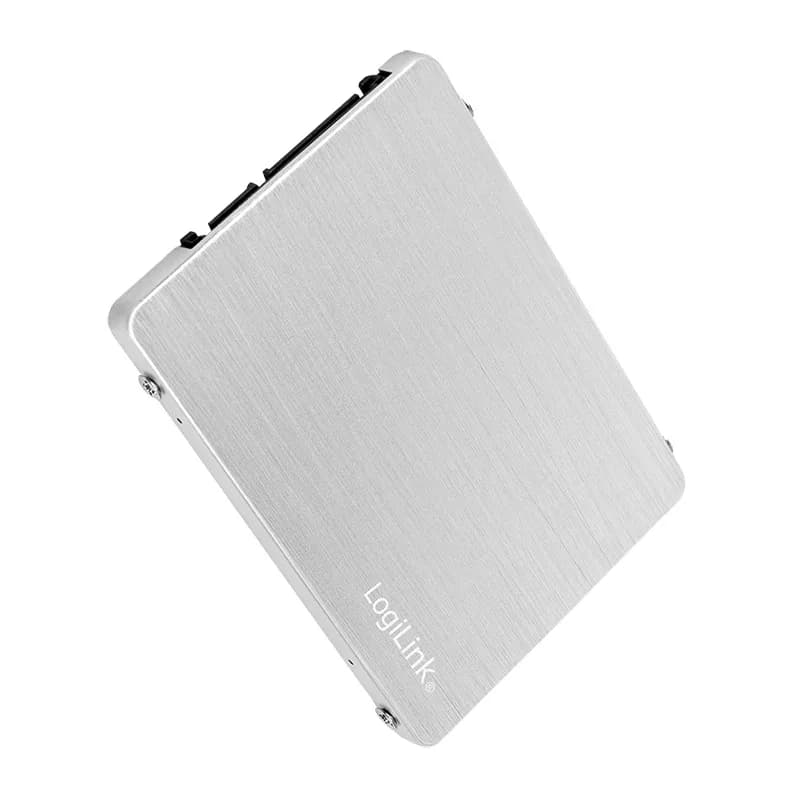 RACK extern LOGILINK, pt. SSD, M.2, M.2 S-ATA NGFF, interfata PC S-ATA3, aluminiu, argintiu, "AD0021" — miniatură
