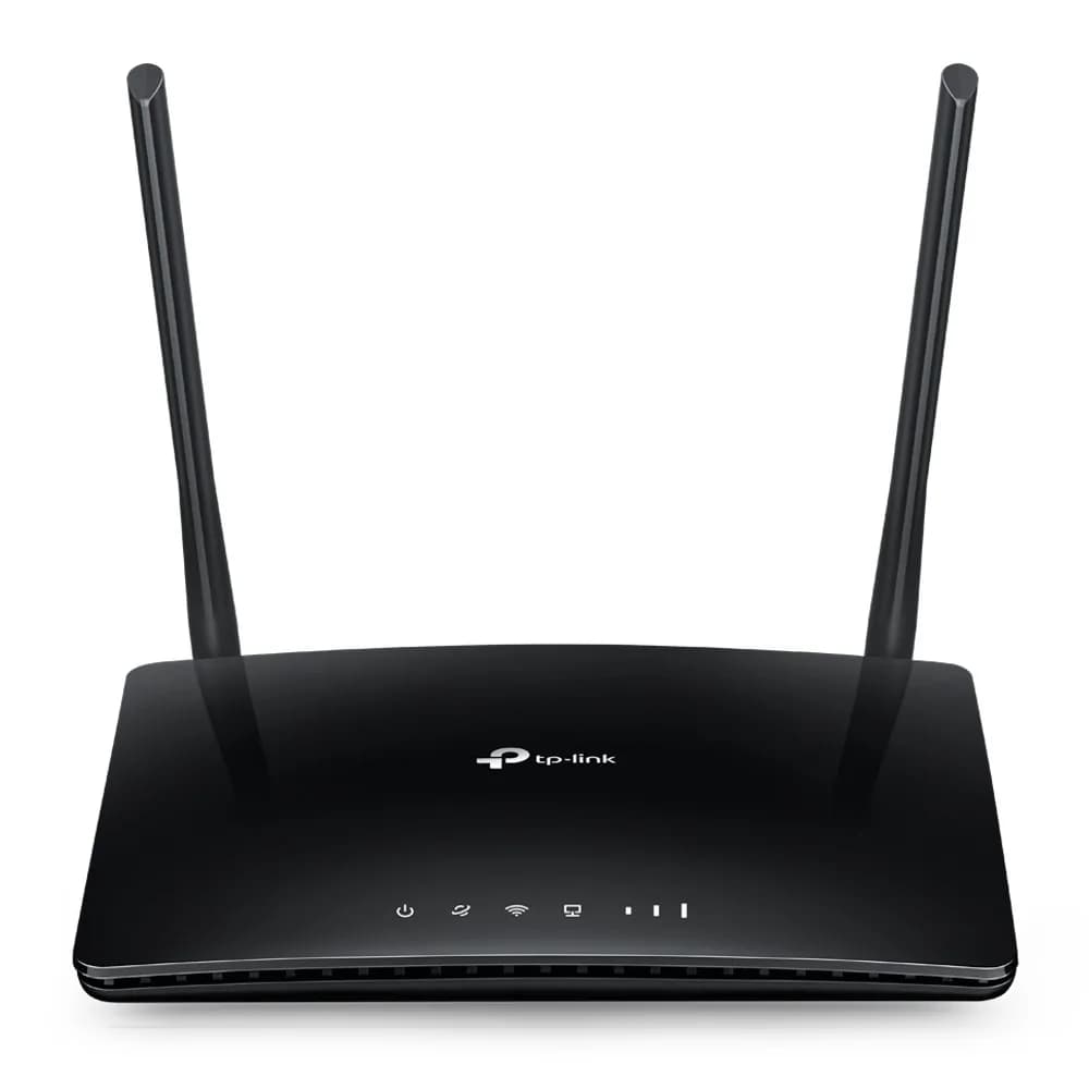 ROUTER TP-LINK wireless. 4G LTE (desktop), 750Mbps, 3 porturi 10/100Mbps + 1 WAN/LAN, AC750, Dual Band slot SIM 4G LTE "Archer MR200"