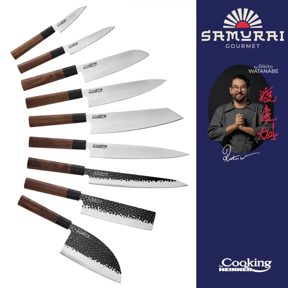CUTIT GYUTO 23 CM, RIKITO WATANABE, SAMURAI GOURMET, COOKING BY HEINNER — miniatură