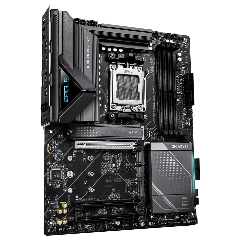 Placa de baza Gigabyte X870E EAGLE X3D WIFI7, Socket AM5, DDR5, ATX — miniatură