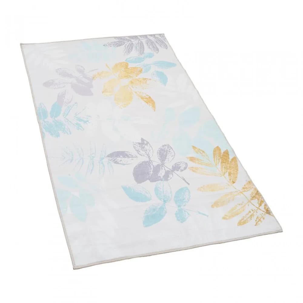 Covor printat, LEAFS 70x140 cm, lavabil cu spate antialunecare, inaltime fir 3mm — miniatură